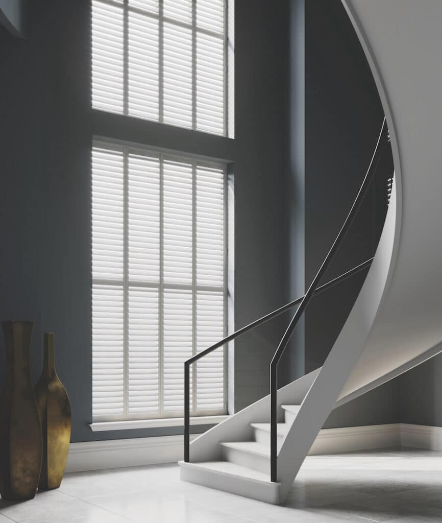 soft white shutters