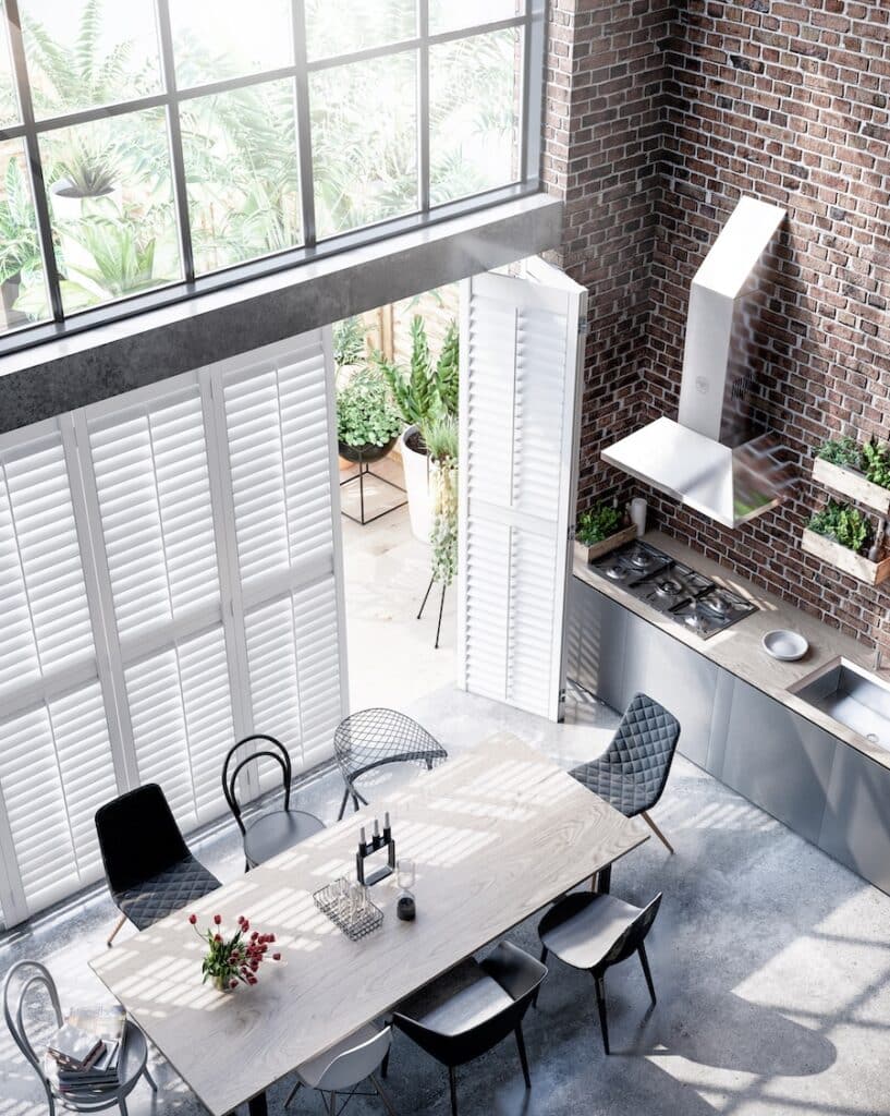 white shutters