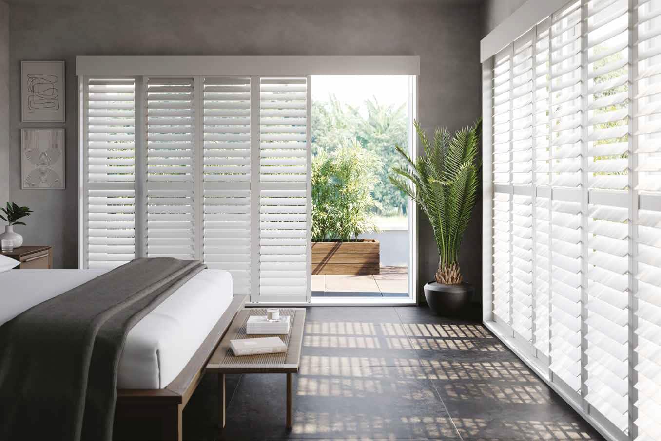 white shutters